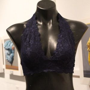 Blue free people bralette